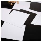Alow Peel and Stick Floor Tile,20Pcs Black and White Self -Adhsive Peel and Stick Flooring Waterproof, Vinyl Flooring Easy to Install for Kitchen Toilet (12x12in)