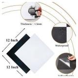 Alow Peel and Stick Floor Tile,20Pcs Black and White Self -Adhsive Peel and Stick Flooring Waterproof, Vinyl Flooring Easy to Install for Kitchen Toilet (12x12in)