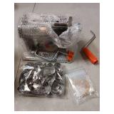 Amylove 72 Pieces Polymer Clay Roller Tools Machine Clay Conditioning Machine Polymer Clay Cutter Kit with Shapes Stainless Steel Clay Earring Cutters Earring Hooks Accessories for Clay Earring Making