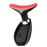 ELISHINE Red-Light-Therapy-for-Face and Neck, 7 Color Light Based Facial Massager, Portable Skin Care Tool (Black)