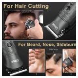 Ufree Beard Trimmer for Men Professional with Hair Clippers, Barber Clippers and Trimmers Set, Electric Razor Shavers for Men, Cordless Mens Grooming Kit for Nose, Ear, Face, Hair, Gifts