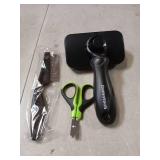 Comotech 3PCS Cat Grooming Supplies,Cat Brush & Nail Clipper/Trimmer & Flea Comb for Shedding Indoor Cats Dogs and Small Animals - Meet All Your Pet