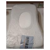 C CUSHION LAB Deep Sleep Pillow, Patented Ergonomic Contour Design for Side & Back Sleepers, Orthopedic Cervical Shape Gently Cradles Head & Provides Neck Support & Shoulder Pain Relief - Calm Grey