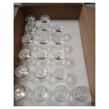 Foaincore 42 Pcs Candlestick Holders Bulk 2.5 Inch Taper Candle Holder for Table Centerpiece Thick Glass Ritual Candle Stand for Wedding Christmas Valentines Festival Party Decorations(Clear)