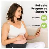 KeaBabies Maternity Belly Bands for Pregnant Women - Soft & Breathable Pregnancy Belly Support Band, Adjustable Maternity Belt for Back, Pelvic Support, Comfortable, Easy to Use (Midnight Black, M/L)