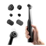 HOTO Wand Cordless Spin Scrubber, Electric Rechargeble Grout Cleaning Brush, IPX7 Waterproof Bathroom Scrubber, 12 Replaceable Brush Heads Version Power Scrubber for Grout, Tiles, Corners, Crevices