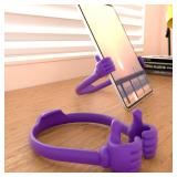 Honsky Thumbs-up Cell Phone Stand, Pack of 7, Universal Flexible Multi-Angle Cute Desk Desktop Phone Holder, Compatible with Android Switch Nintendo Tablet, Assorted Colors, Bundle