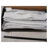 Camping Chair Wall Storage for Garage, Metal Camping Chair Storage Rack Wall Holder, Floating Shelf, 4 Hooks, Stainless Steel, Beach Chair Rack, Umbrella Holder, Garage Chair Organizer, Matte Black