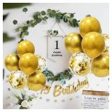 ZJDHPTY Gold Party Decorations Balloon Stand Centerpiece Table Decorations for Birthday Bridal Shower Graduation Wedding Anniversary Engagement Mother