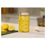 Ball Wide Mouth Clear Glass Canning Quart 32 Oz Mason Jars with Lids, 12 Pack