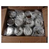 Ball Wide Mouth Clear Glass Canning Quart 32 Oz Mason Jars with Lids, 12 Pack