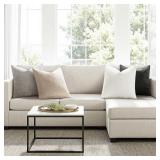 MIULEE Pack of 4 Couch Throw Pillow Covers 20x20 Inch Gray Soft Decorative Chenille Pillow Covers Farmhouse Accent Cushion Covers for Boho Home Decor Sofa Bedroom Living Room