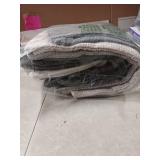 MIULEE Pack of 4 Couch Throw Pillow Covers 20x20 Inch Gray Soft Decorative Chenille Pillow Covers Farmhouse Accent Cushion Covers for Boho Home Decor Sofa Bedroom Living Room