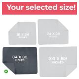 Utopia Bedding Washable Underpads 34" x 36" (Pack of 4), Waterproof Reusable Heavy Absorbency Incontinence Bed Pads for Adults, Kids, Elderly and Pets, Bedwetting Pads for Sofa and Couch (Grey)