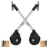 Toy Box Hinges Soft Close - Chest Hinge Lid Stay 105 Degree Open with Soft Close, Lid Support for Toy Box and Upward Top-Opening Flap Doors (Black 2 Pack)