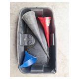 Mega Oil Drain Pan With Spout and Funnels Mega Oil Drain Pan With Spout and Funnels