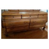 7 DRAWER WOODEN DRESSER WITH TRIFOLD MIRROR 7 DRAWER WOODEN DRESSER WITH TRIFOLD MIRROR