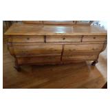 7 DRAWER WOODEN DRESSER WITH TRIFOLD MIRROR 7 DRAWER WOODEN DRESSER WITH TRIFOLD MIRROR