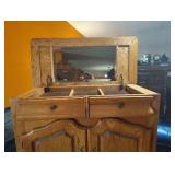 WOODEN JEWELRY ARMOIRE DRESSER WOODEN JEWELRY ARMOIRE DRESSER