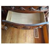 PAIR OF WOODEN 4 DRAWER NIGHTSTANDS WITH MARBLE LIKE TOP PAIR OF WOODEN 4 DRAWER NIGHTSTANDS WITH MARBLE LIKE TOP