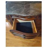9 DRAWER WOODEN DRESSER WITH MIRROR AND MARBLE TOP 9 DRAWER WOODEN DRESSER WITH MIRROR AND MARBLE TOP