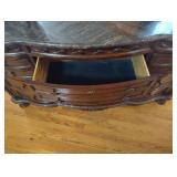 9 DRAWER WOODEN DRESSER WITH MIRROR AND MARBLE TOP 9 DRAWER WOODEN DRESSER WITH MIRROR AND MARBLE TOP