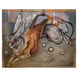 PROFESSIONALLY FRAMED AND MATTED Illustration of the White Rabbit from Alice in Wonderland by Caitlin Hackett. PROFESSIONALLY FRAMED AND MATTED Illustration of the White Rabbit from Alice in Wonderland by Caitlin Hackett.