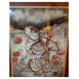 PROFESSIONALLY FRAMED AND MATTED Illustration of "Heartache" by Caitlin Hackett. PROFESSIONALLY FRAMED AND MATTED Illustration of "Heartache" by Caitlin Hackett.