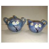 VINTAGE JAPANESE SUGAR AND CREAMER VINTAGE JAPANESE SUGAR AND CREAMER