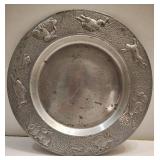 VINTAGE METAL RABBIT SERVING TRAY VINTAGE METAL RABBIT SERVING TRAY