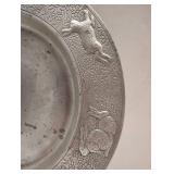 VINTAGE METAL RABBIT SERVING TRAY VINTAGE METAL RABBIT SERVING TRAY