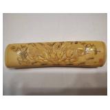 Trinket Box Made of Bone With Carved Bunny Rabbits Trinket Box Made of Bone With Carved Bunny Rabbits