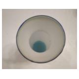 VINTAGE JAPANESE SAKE SET AND VINTAGE ALPINE SAFEDGE GLASS VASE(6.5") VINTAGE JAPANESE SAKE SET AND VINTAGE ALPINE SAFEDGE GLASS VASE(6.5")