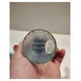 HAND PAINTED FENTON GLASS EGGS ON STANDS HAND PAINTED FENTON GLASS EGGS ON STANDS