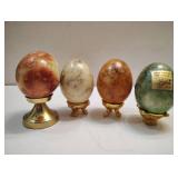 Lefton ALABASTER EGGS WITH STANDS Lefton ALABASTER EGGS WITH STANDS
