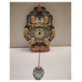 VINTAGE CHERUB ANGEL WALL CLOCK VINTAGE CHERUB ANGEL WALL CLOCK