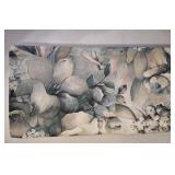 PAIR OF FLORAL CURTAIN PANELS 40X86 PAIR OF FLORAL CURTAIN PANELS 40X86