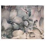 PAIR OF FLORAL CURTAIN PANELS 40X86 PAIR OF FLORAL CURTAIN PANELS 40X86