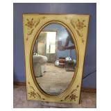 Colorful Wood Framed OVAL MIRROR 24X36 Colorful Wood Framed OVAL MIRROR 24X36