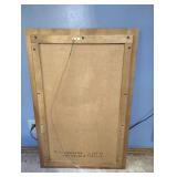 Colorful Wood Framed OVAL MIRROR 24X36 Colorful Wood Framed OVAL MIRROR 24X36