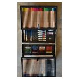 NIP PACKAGE ART SUPPLIES KIT IN ALUMINUM CASE NIP PACKAGE ART SUPPLIES KIT IN ALUMINUM CASE