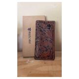 GOOD LEATHER WALLET WITH TOOLED COVER GOOD LEATHER WALLET WITH TOOLED COVER