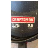 CRAFTSMAN 1.75 HP 2.5 CANISTER VACUUM CRAFTSMAN 1.75 HP 2.5 CANISTER VACUUM