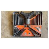 LONG ARM SAE AND MM HEX KEY SET WITH T HANDLE AND CARRYING CASE LONG ARM SAE AND MM HEX KEY SET WITH T HANDLE AND CARRYING CASE