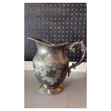 EXQUISITE! AURORA CO. SILVERPLATE WATER PITCHER WITH ENGRAVED FLORAL DESIGN EXQUISITE! AURORA CO. SILVERPLATE WATER PITCHER WITH ENGRAVED FLORAL DESIGN