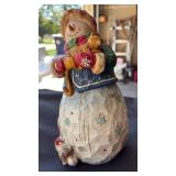 RESIN SNOWMAN DECOR WITH CATS APPROXIMATELY 10 INCHES TALL RESIN SNOWMAN DECOR WITH CATS APPROXIMATELY 10 INCHES TALL