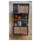 NIP PACKAGE ART SUPPLIES KIT IN ALUMINUM CASE NIP PACKAGE ART SUPPLIES KIT IN ALUMINUM CASE