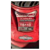 TROY-BILT 21 INCH CUTTING DECK LAWN MOWER - NOT USED MUCH, STARTS RIGHT UP TROY-BILT 21 INCH CUTTING DECK LAWN MOWER - NOT USED MUCH, STARTS RIGHT UP
