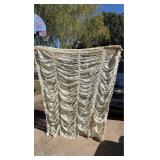 (3) LACE CURTAIN PANELS APPROXIMATELY 60 INCHES WIDE BY 64 INCHES LONG (3) LACE CURTAIN PANELS APPROXIMATELY 60 INCHES WIDE BY 64 INCHES LONG