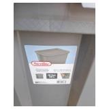 (7) Like New Totes with Lids (7) Like New Totes with Lids